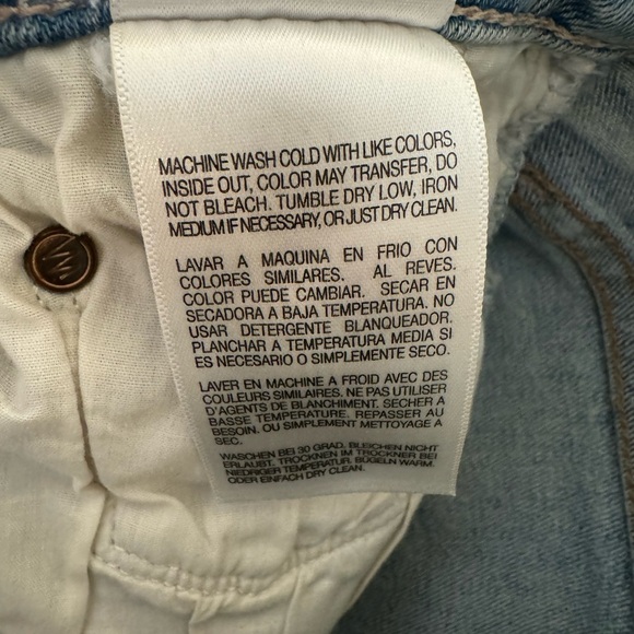 Mother The Tripper Cut Flowers Light Wash Distressed High Rise Denim Jeans - Picture 12 of 13